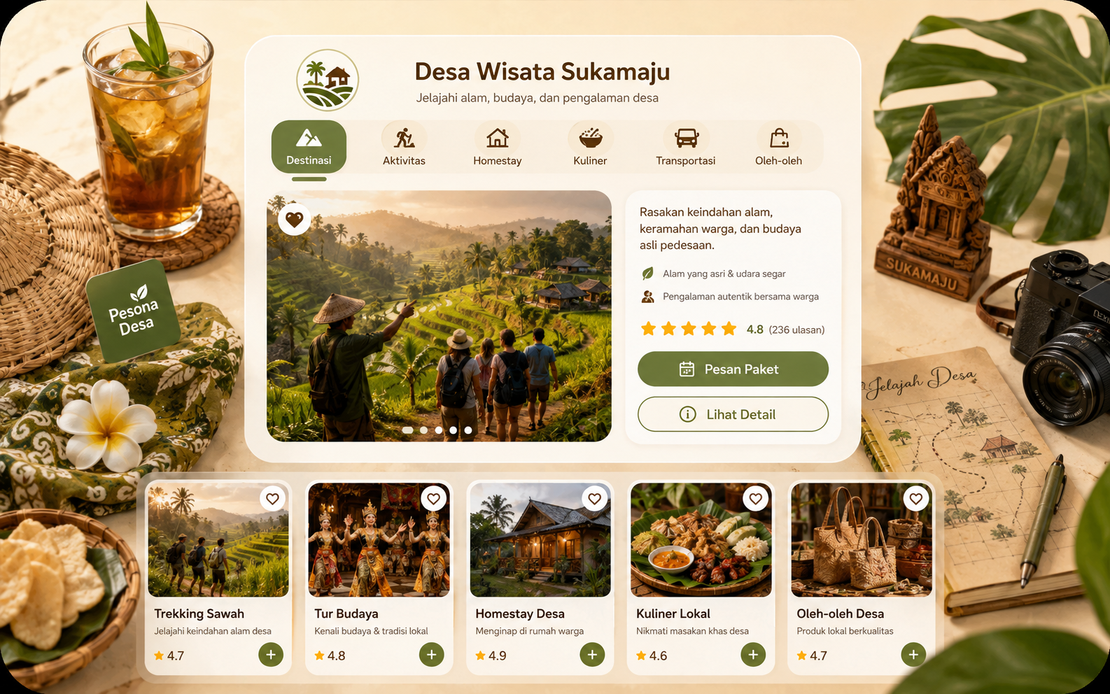 Visual Storefront Desa Wisata Sukamaju